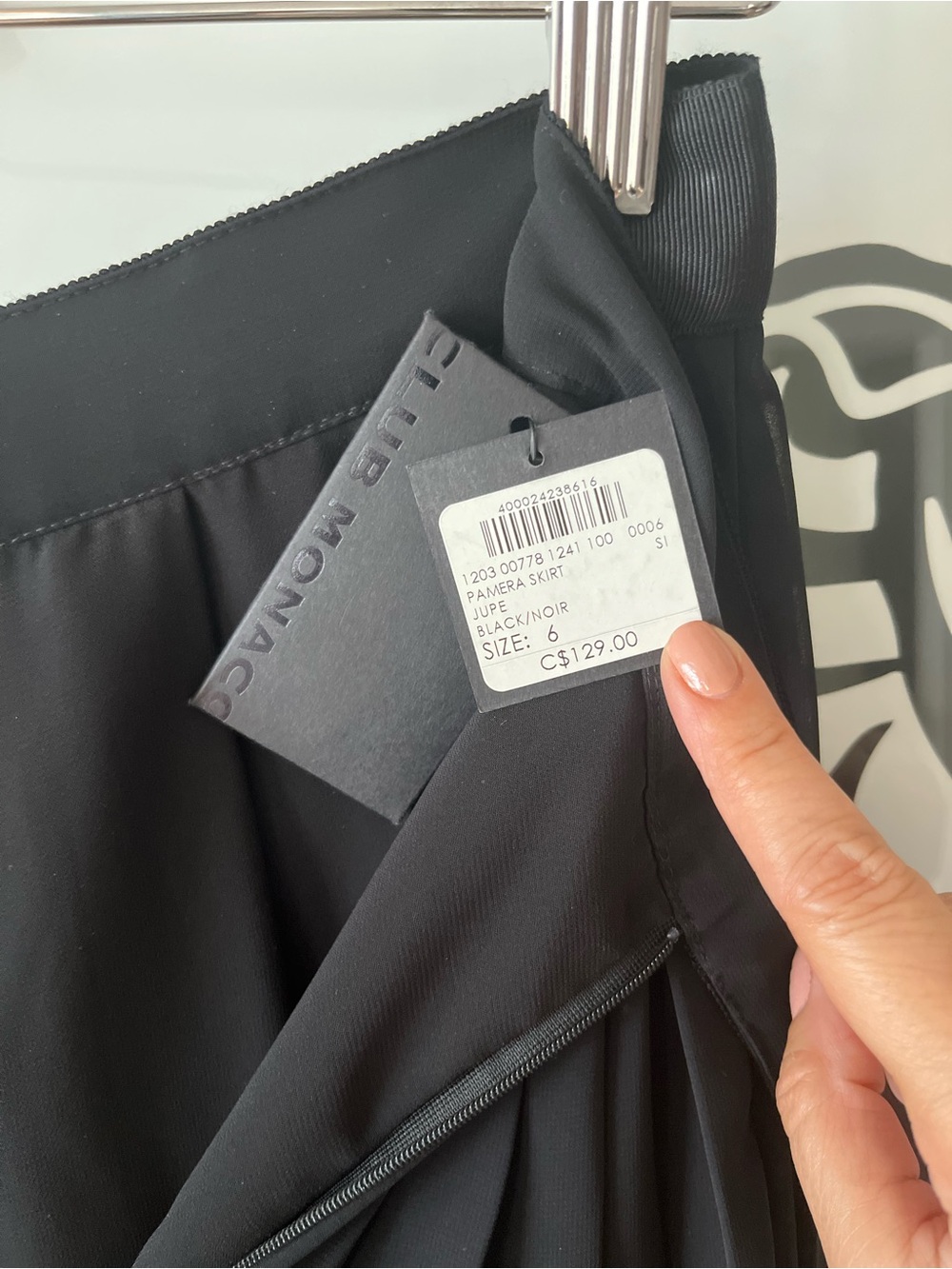 Club Monaco Pleated Chiffon Midi Skirt - Picture 7 of 8